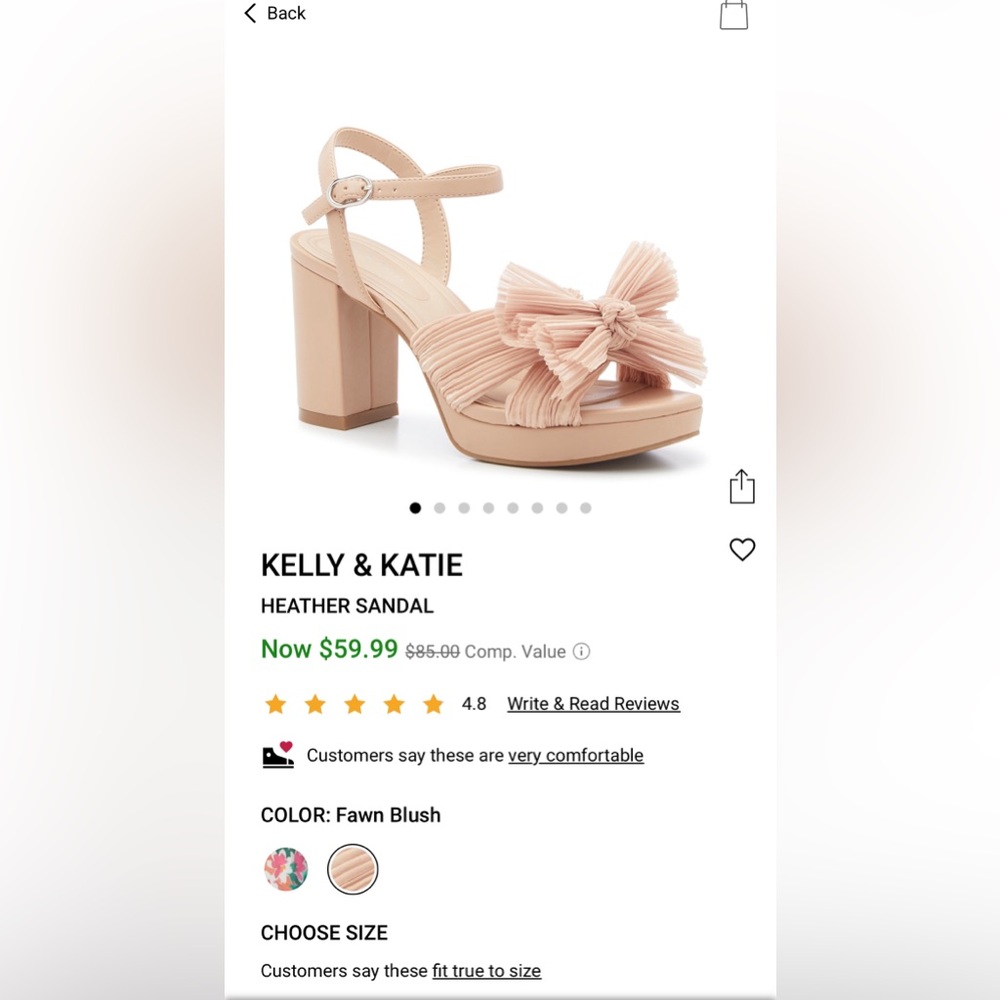 Beautiful block heels with bow